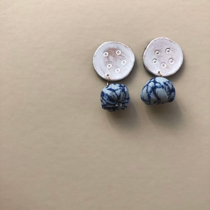 ㊱ミナペルホネン【galileo】イヤリング⚘ピアス