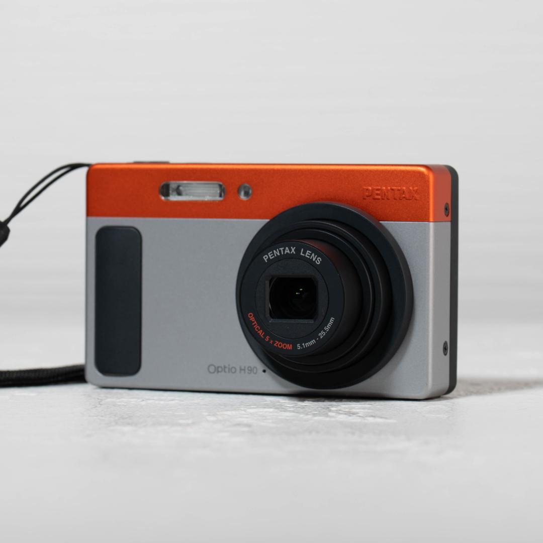 【可愛いすぎるコンデジ】PENTAX optio H90 オレンジ×シルバー
