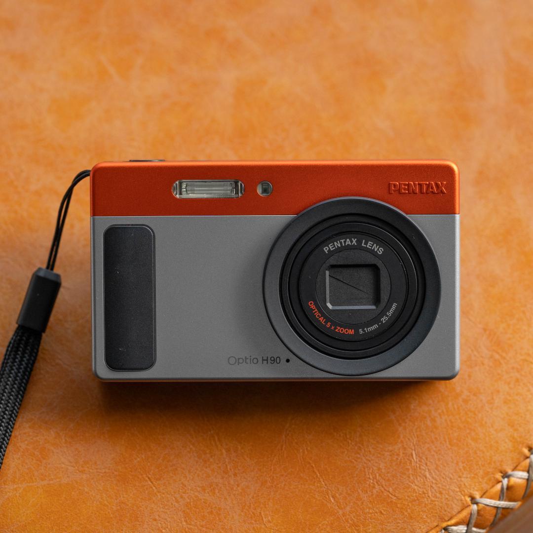 【可愛いすぎるコンデジ】PENTAX optio H90 オレンジ×シルバー