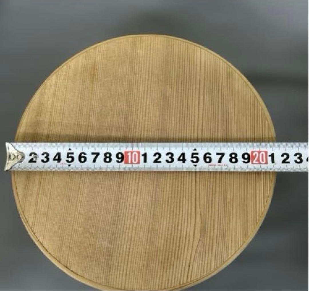 木製 円形　曲げわっぱ 蓋付き　木製　20cm