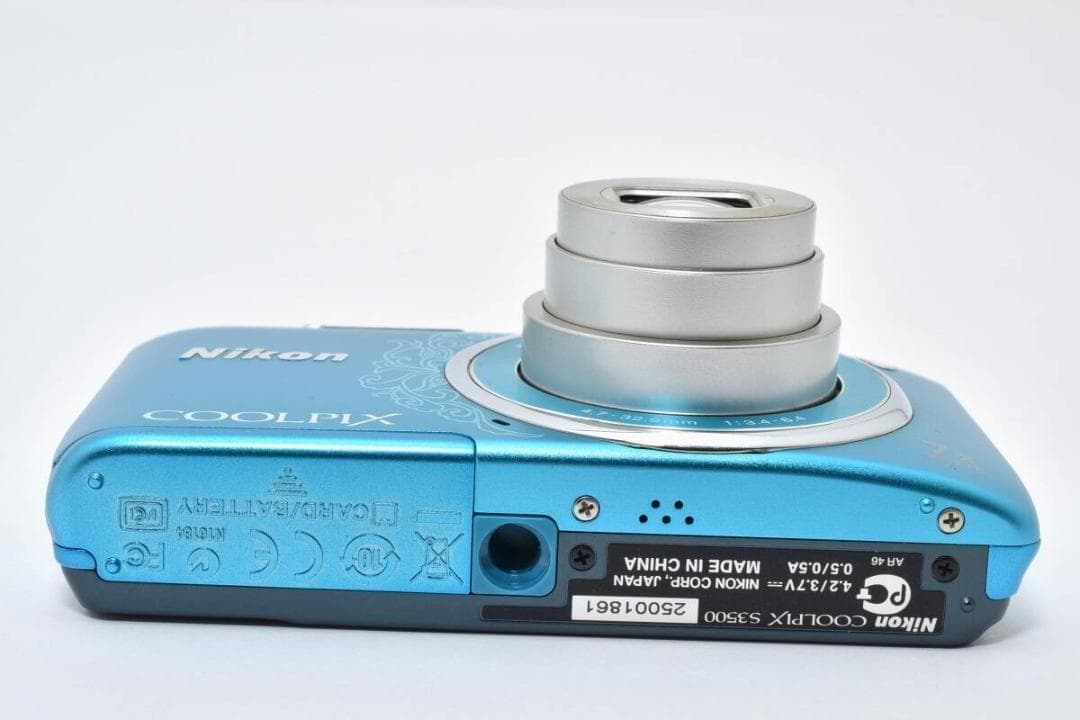 《ほぼ新品 動作OK》 Nikon COOLPIX S3500 クリスタルブルー