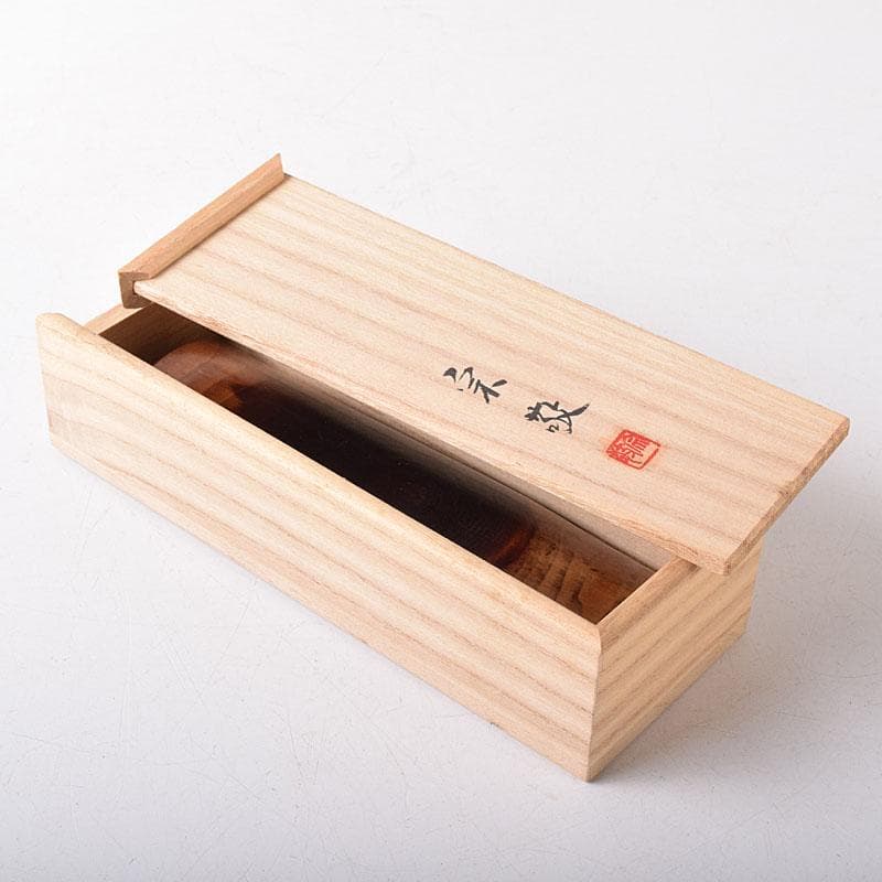 煎茶道具　松月流　渡辺宗敬作　老松茶合　共箱　C　R8279