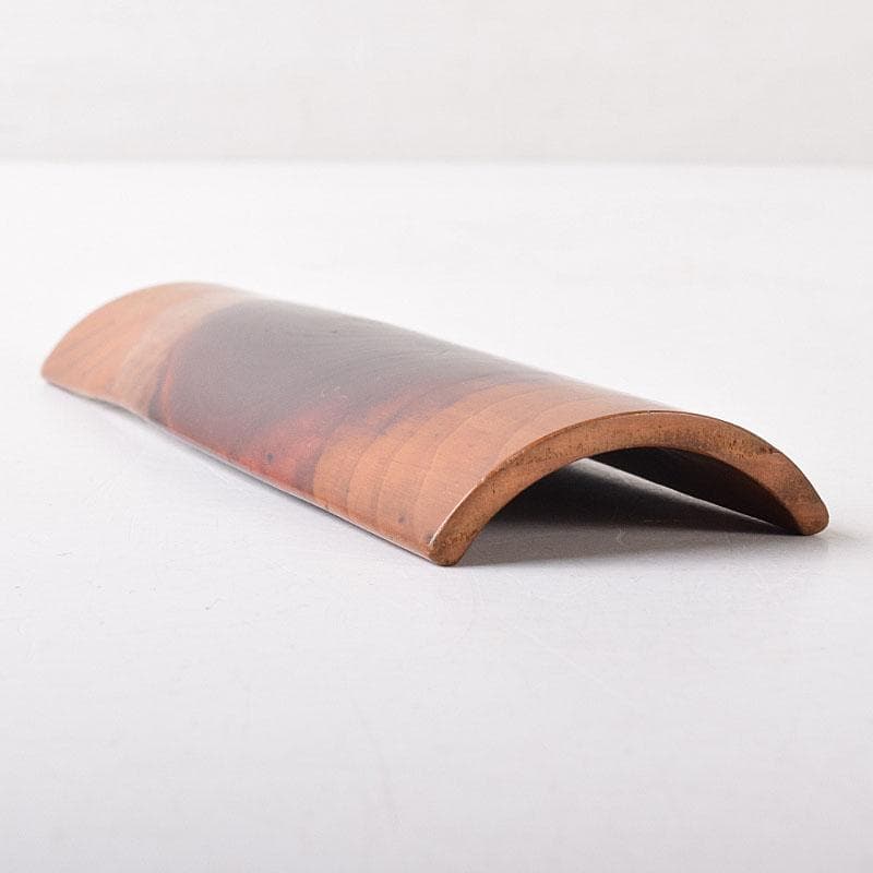 煎茶道具　松月流　渡辺宗敬作　老松茶合　共箱　C　R8279