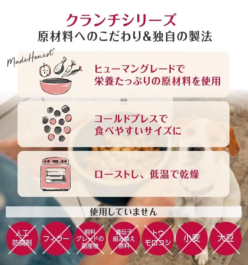オネストキッチン クランチ グレインフリーチキン　1.8㎏