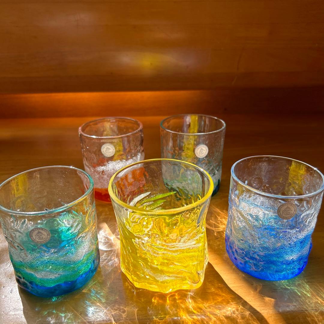 琉球ガラス　琉球グラス　気泡入り