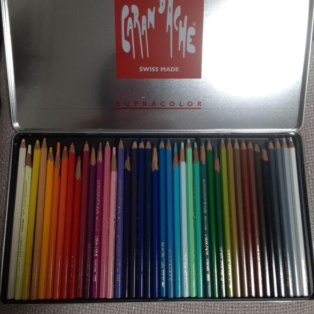 Caran d'Ache Supracolor 色鉛筆 40色セット＋バラ12色