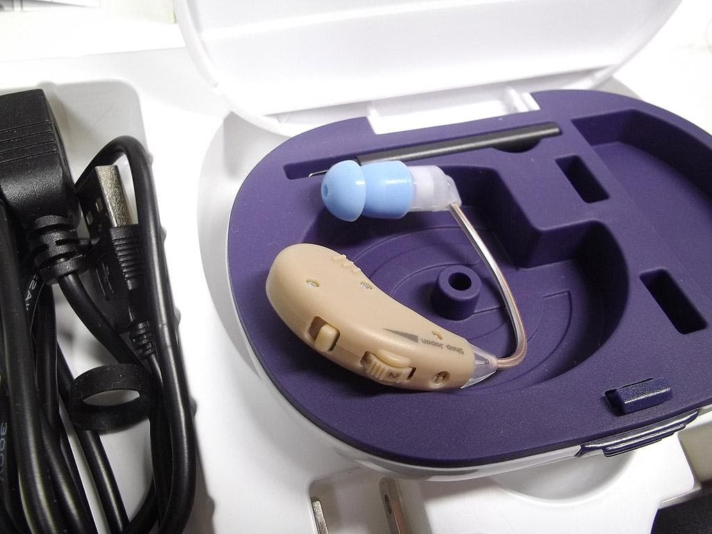 ショップジャパン集音器USB充電式楽ちんヒアリングRAH-WSBE 補聴器