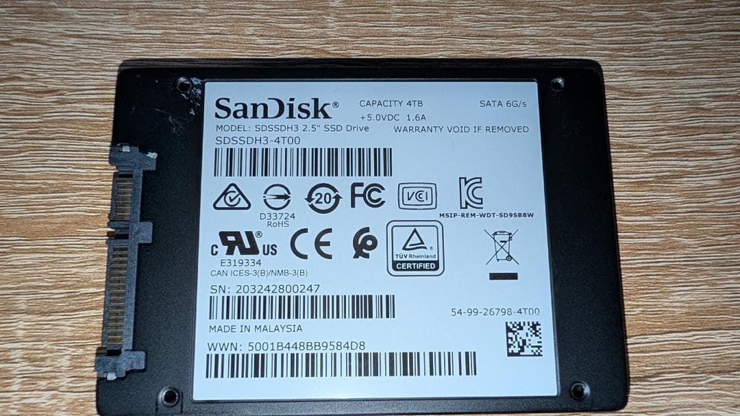 サンディスク SanDisk SATA SSD 4TB