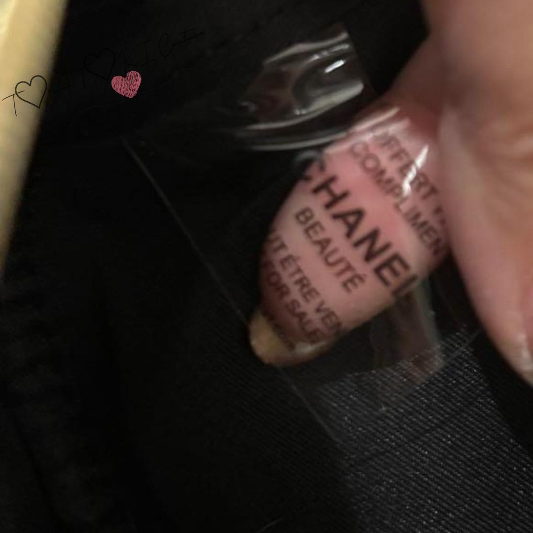 数量限定❤CHANEL❤VIP限定 コスメポーチ チェーン付 ラメ入り ブラック