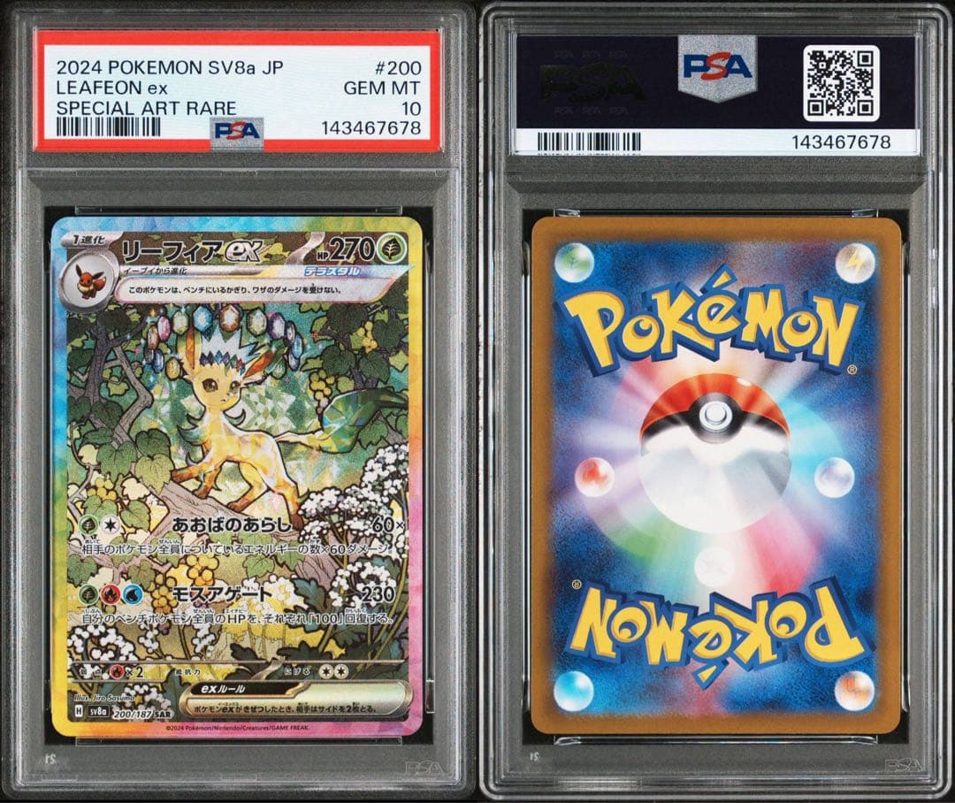 PSA10 10連番 ブイズ SAR テラスタルフェス ex ポケカブラッキー