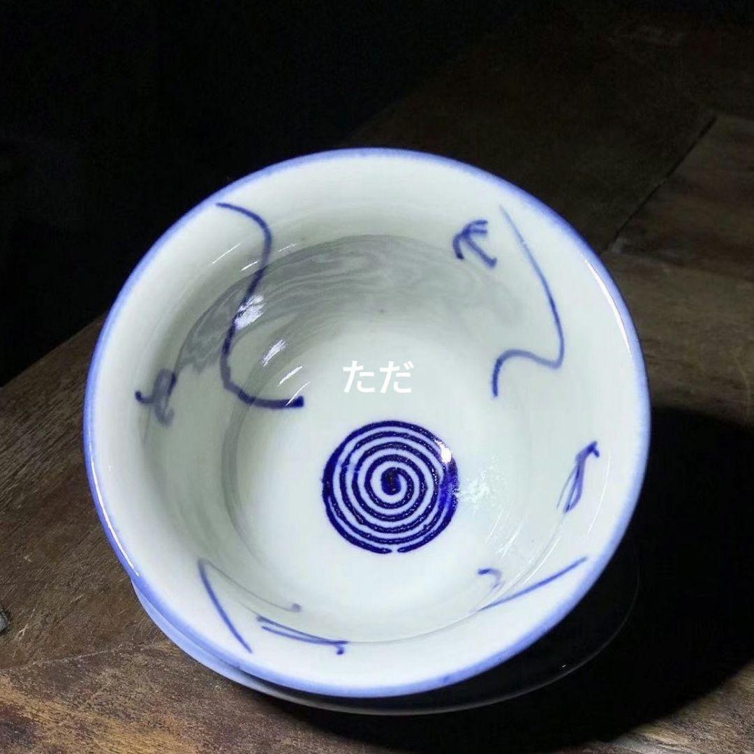 青花陶磁三才蓋碗 中国茶器 景徳镇 蓋付き茶器 飲茶食器 煎茶具 未使用品