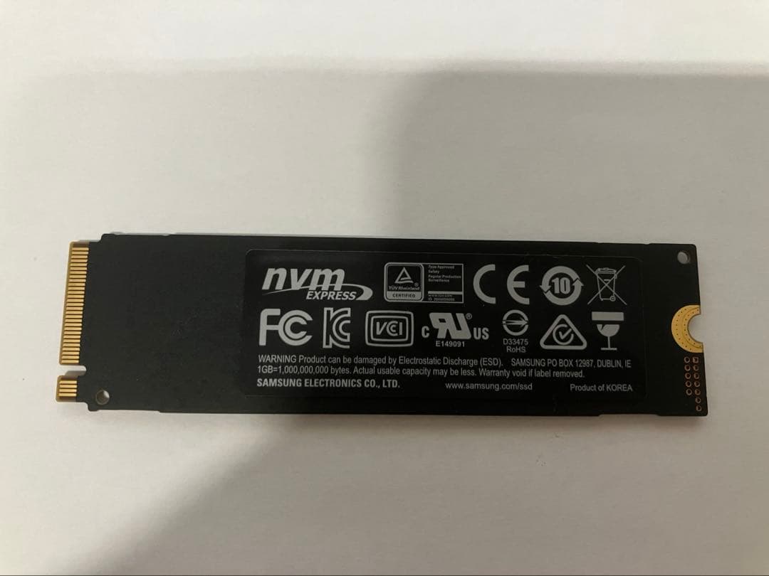 内蔵型SSD Samsung 970 EVO Plus M.2 SSD 500GB