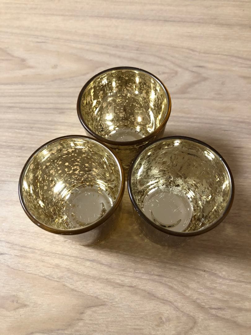 【値下げしました】ゴールド　キャンドルホルダー　48コセット　キャンドルケース