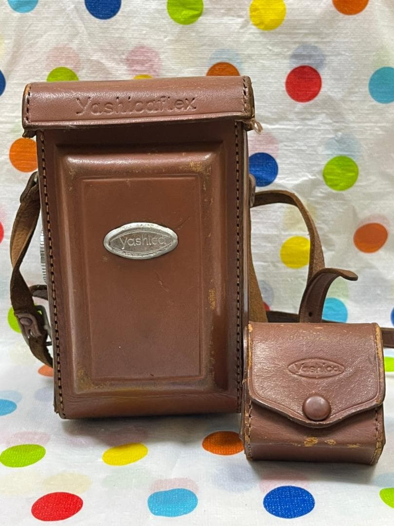yashicaflex　二眼カメラ　ケース フィルター フード付き　リペア品