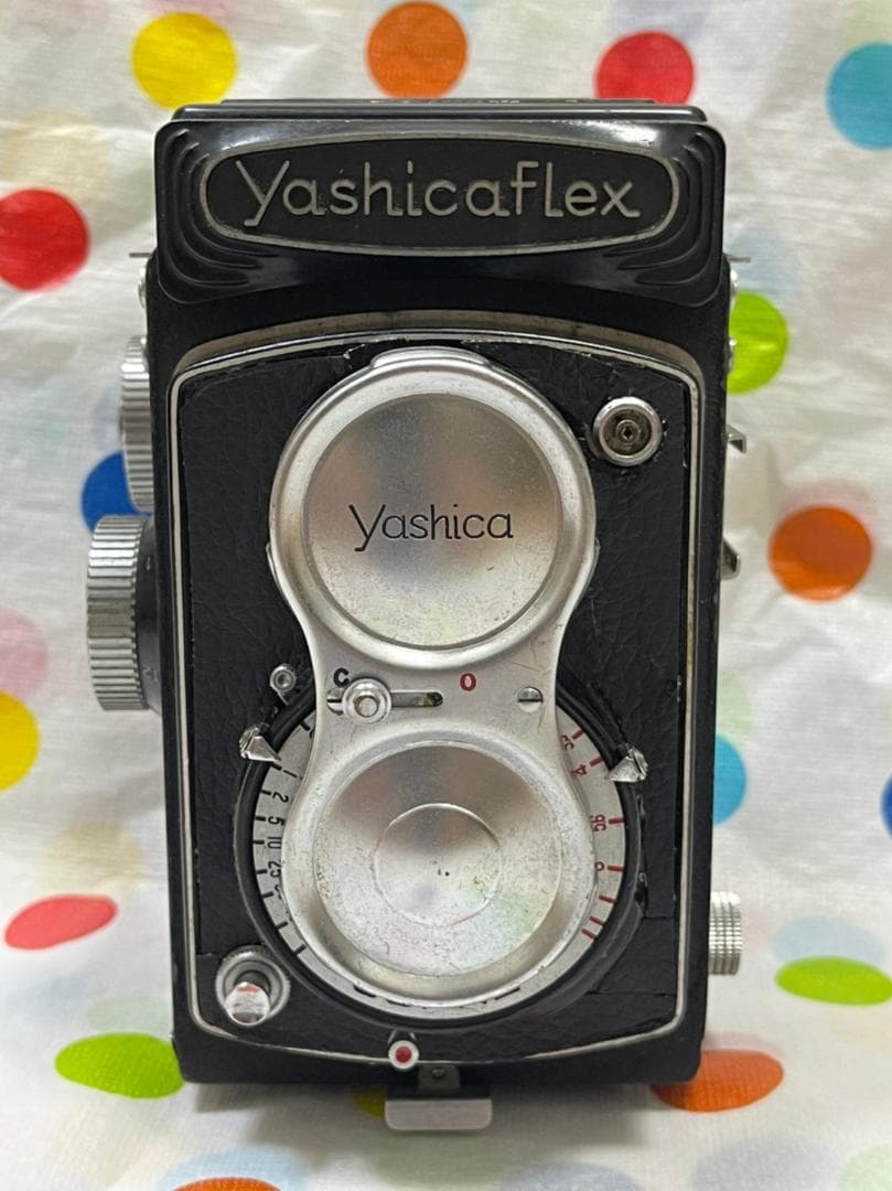 yashicaflex　二眼カメラ　ケース フィルター フード付き　リペア品