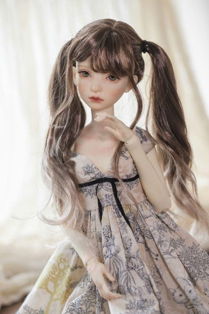 WN97 BJD 1/4 人形 ドール　用ウィッグ カツラ 耐熱 ハンドメイド