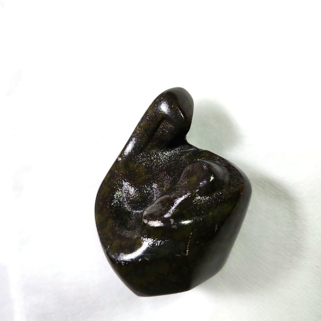 ミニ赤子を抱く母の銅像親子像の置物重い500g高さ7cm