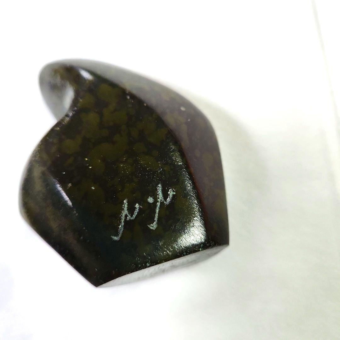ミニ赤子を抱く母の銅像親子像の置物重い500g高さ7cm