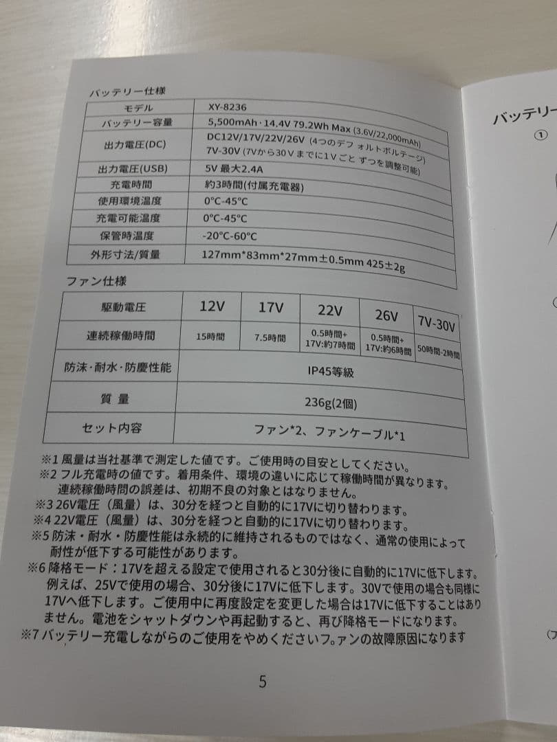 COVELL 空調服 Lサイズ ファン・バッテリー付き　新品未使用