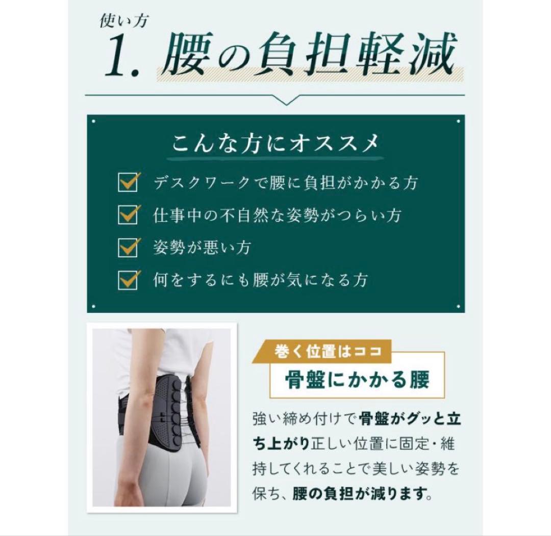 本物 試着のみ ガードナー ベルト 腰痛予防 Mサイズ 公式ショップ購入