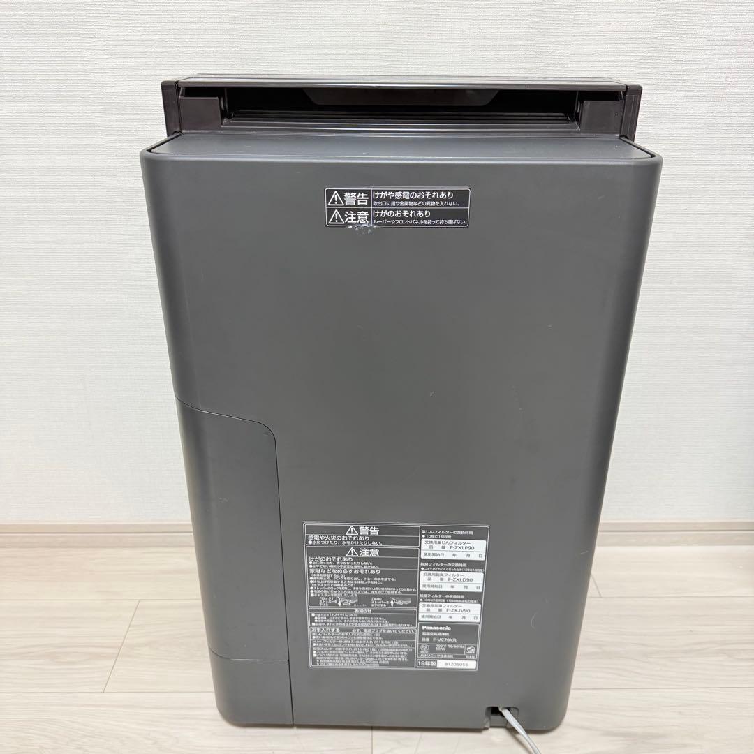 Panasonic 加湿空気清浄機 F-VC70XR 2018人気木目調パネル