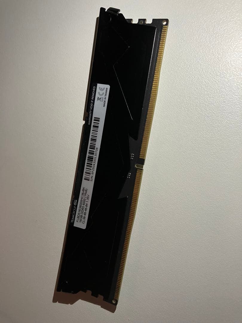T-FORCE VULCAN DDR5 16GB 6000MHz ジャンク品