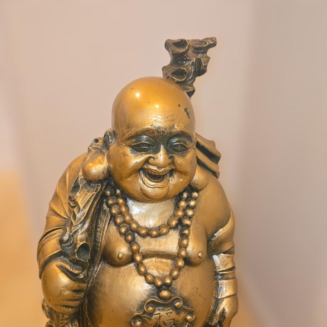 大きめ 金色 布袋様 置物 高さ58cm