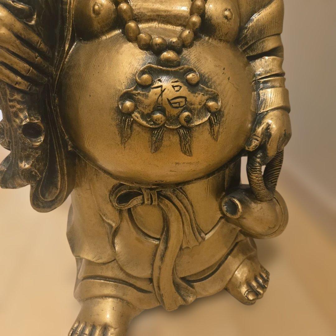 大きめ 金色 布袋様 置物 高さ58cm