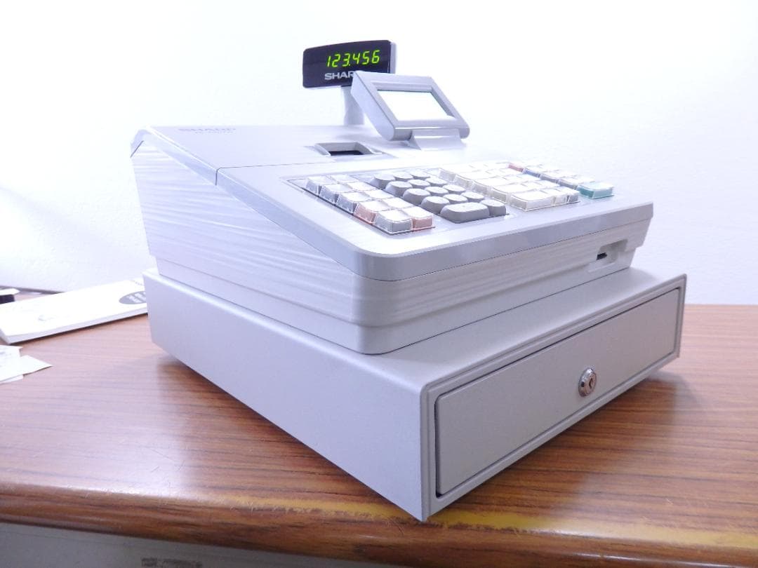 6230 設定無料 SHARP XE-A207W ホワイト 電子レジスター