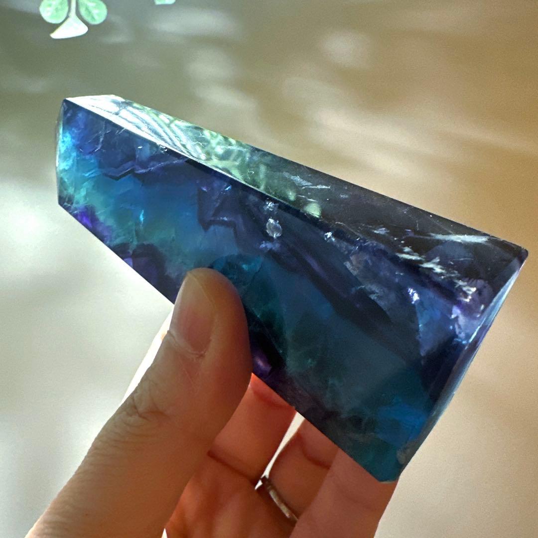 ブルーフローライト　タワー　183.3g10.3 フローライト Fluorite