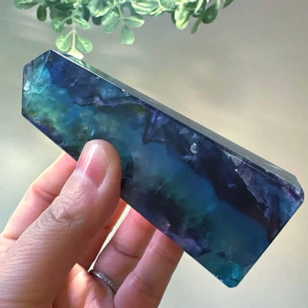 ブルーフローライト　タワー　183.3g10.3 フローライト Fluorite