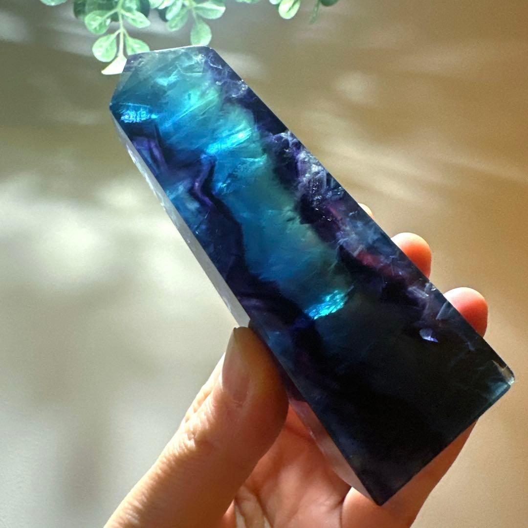 ブルーフローライト　タワー　183.3g10.3 フローライト Fluorite