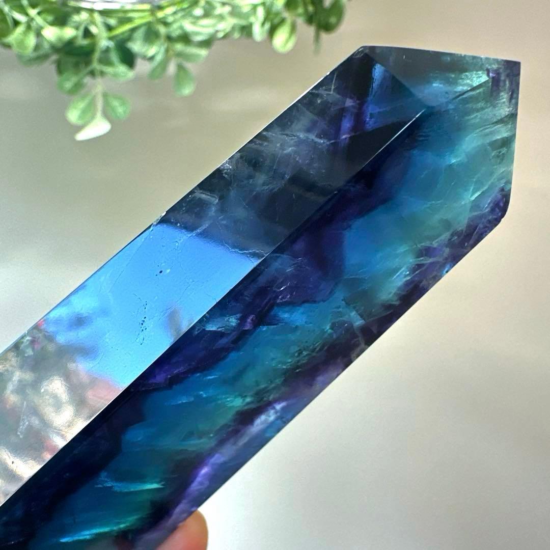 ブルーフローライト　タワー　183.3g10.3 フローライト Fluorite