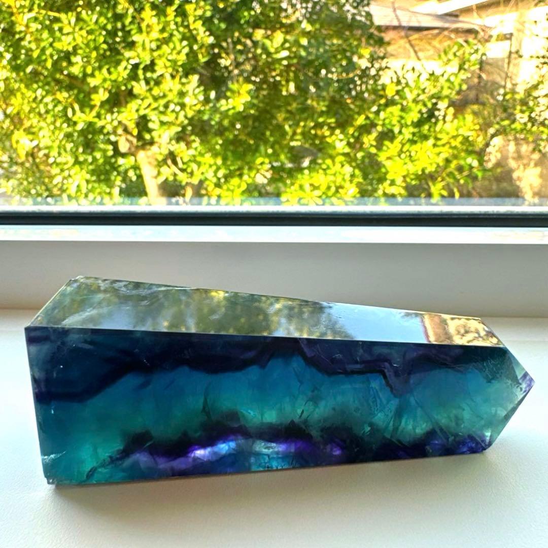 ブルーフローライト　タワー　183.3g10.3 フローライト Fluorite