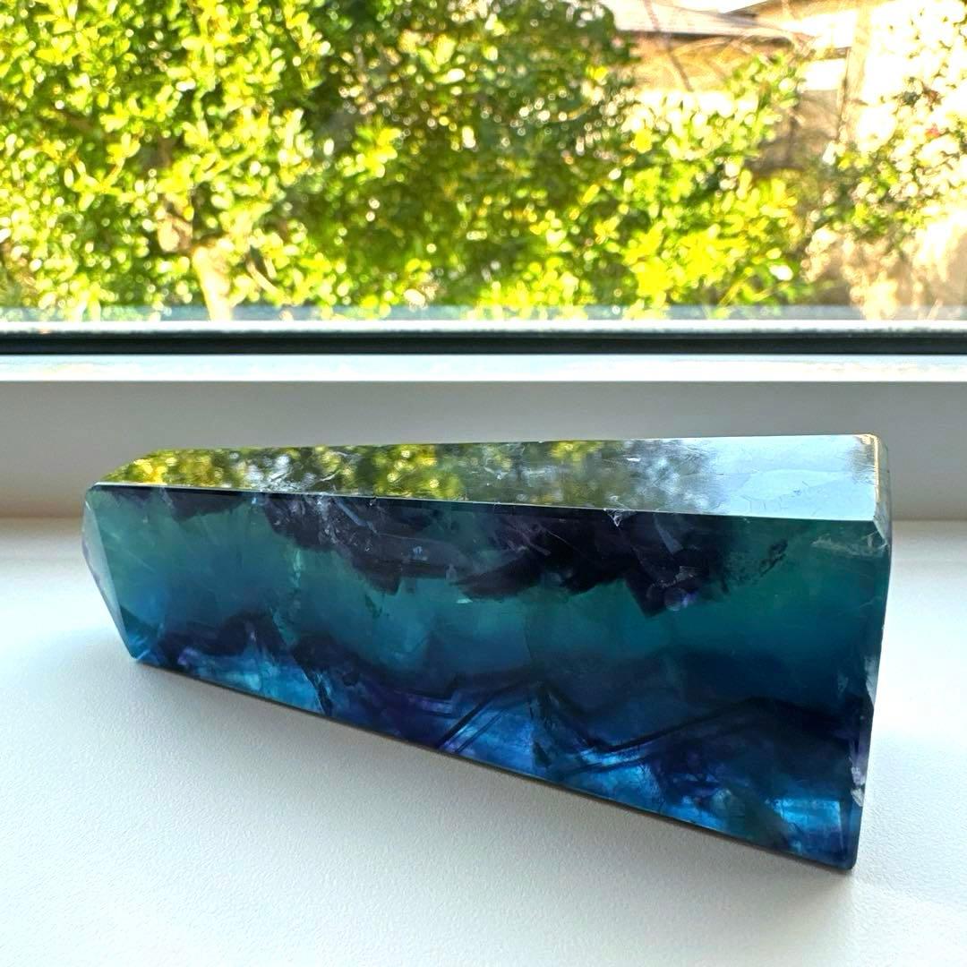 ブルーフローライト　タワー　183.3g10.3 フローライト Fluorite
