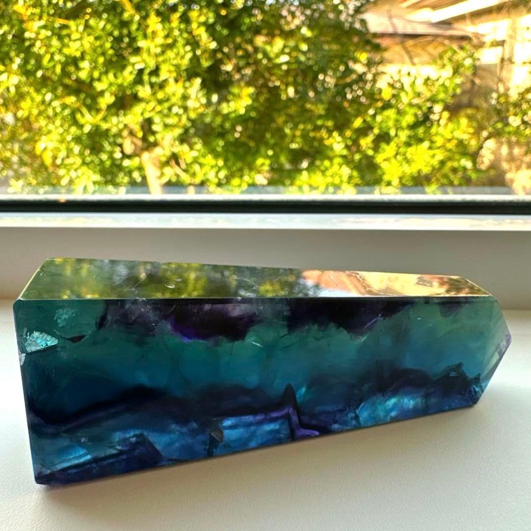 ブルーフローライト　タワー　183.3g10.3 フローライト Fluorite