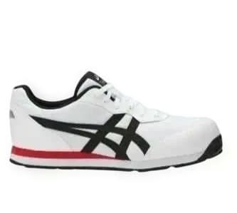 新品未使用ASICS 安全靴 ホワイト/ブラック/レッド26.0cm