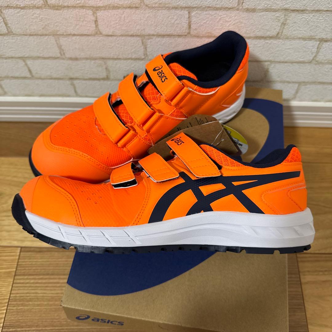 asics アシックス 安全靴 CP112 25.0cm オレンジ/ミッドナイト