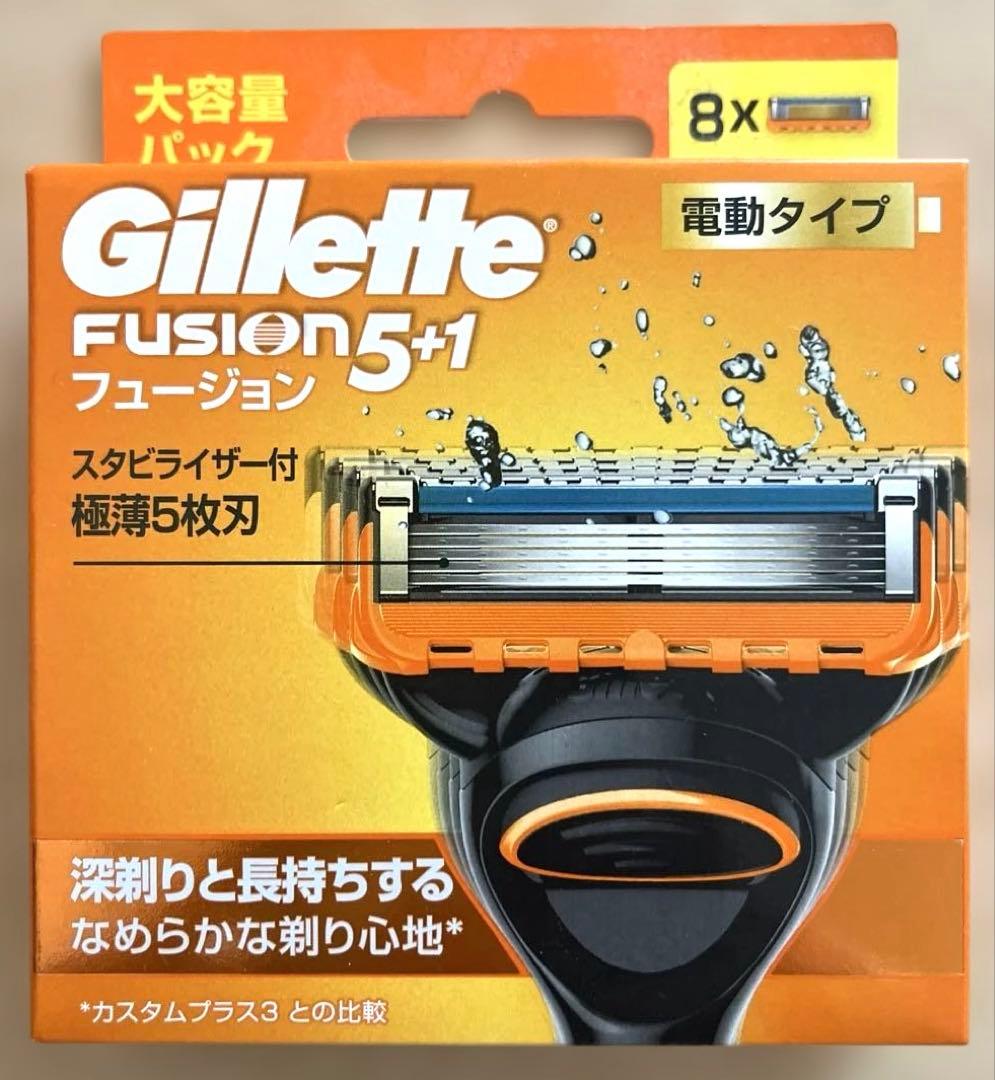 ジレット フュージョン　電動タイプ 替刃8個入　4箱セット