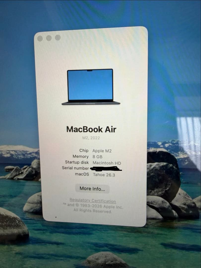 MacBook Air m2 8GB 256GB ミッドナイト