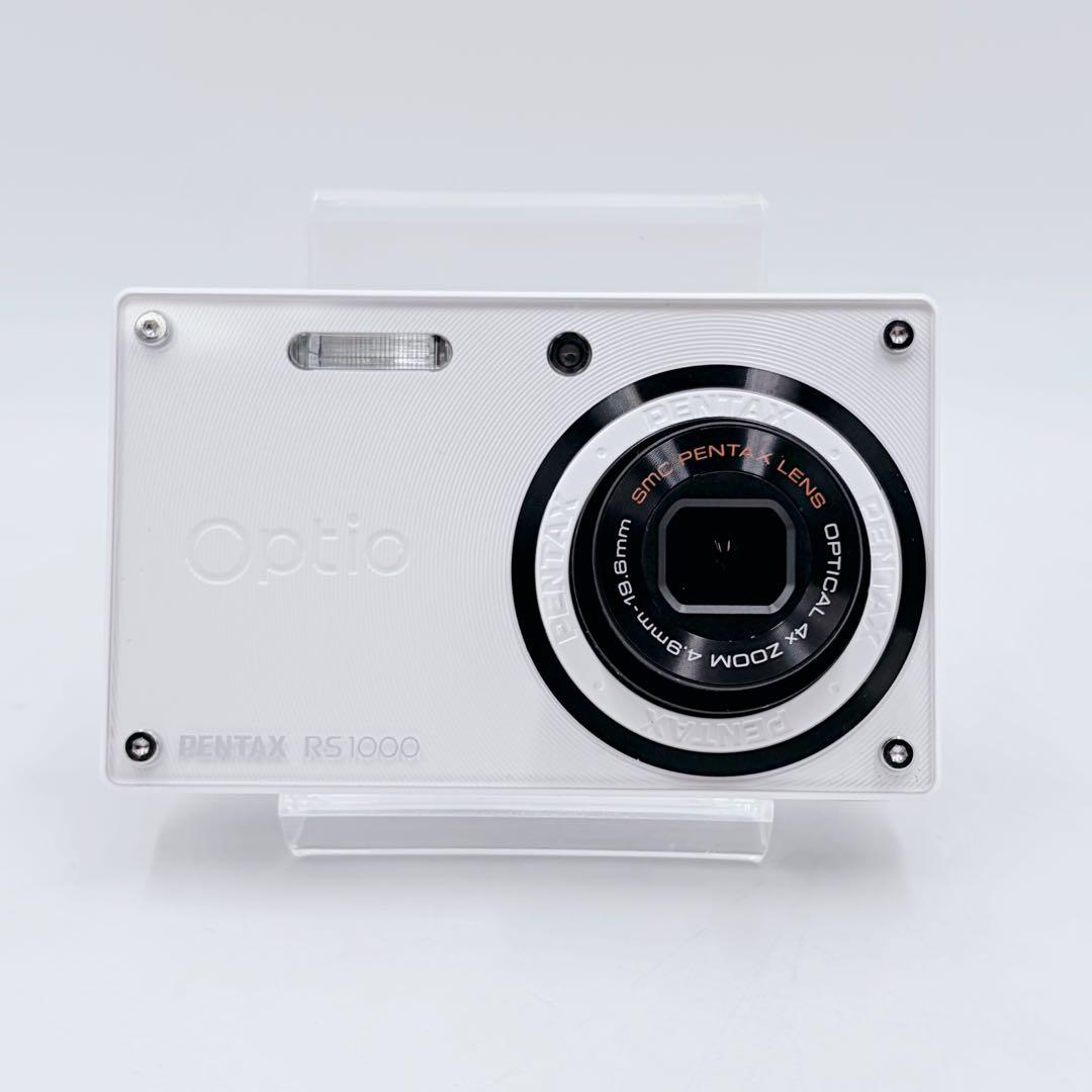 【美品】PENTAX RS1000 パールホワイト コンデジ 着せ替え14種付属