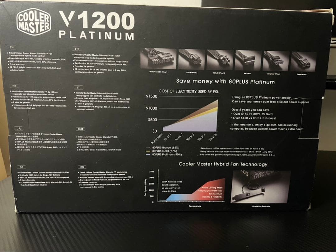 cooler master V1200 電源ユニット 1200w
