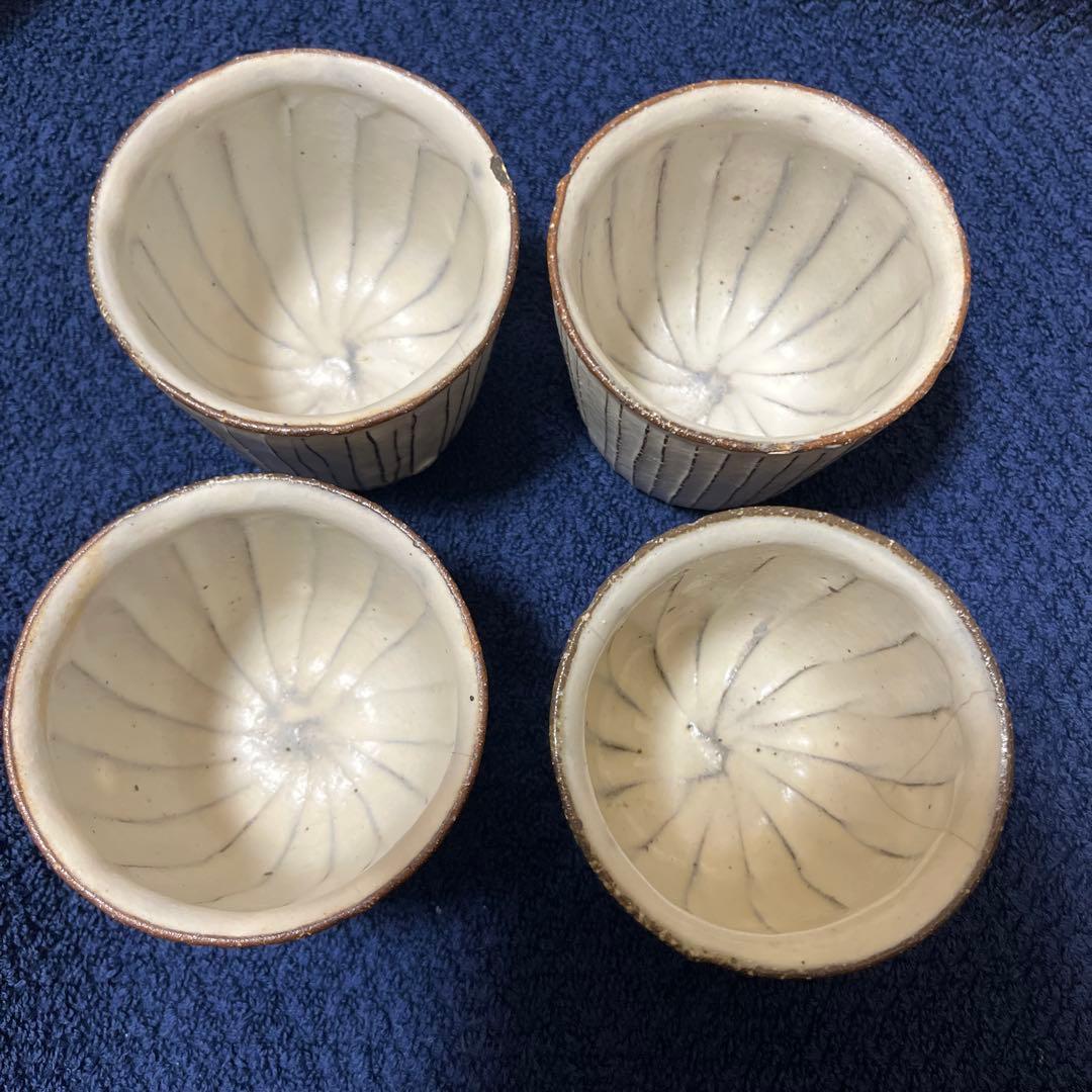 suetukuri 岩崎晴彦　粉引き線文カップ（中）
