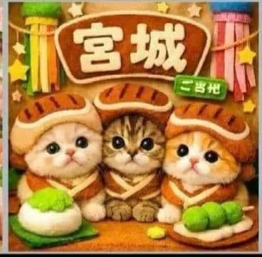 オーダーページ　ハンカチ　都道府県にゃんこ柄　ハンドメイド2/6