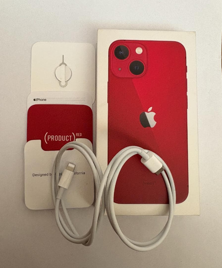 iPhone 13 mini 128GB RED SIMフリー 美品