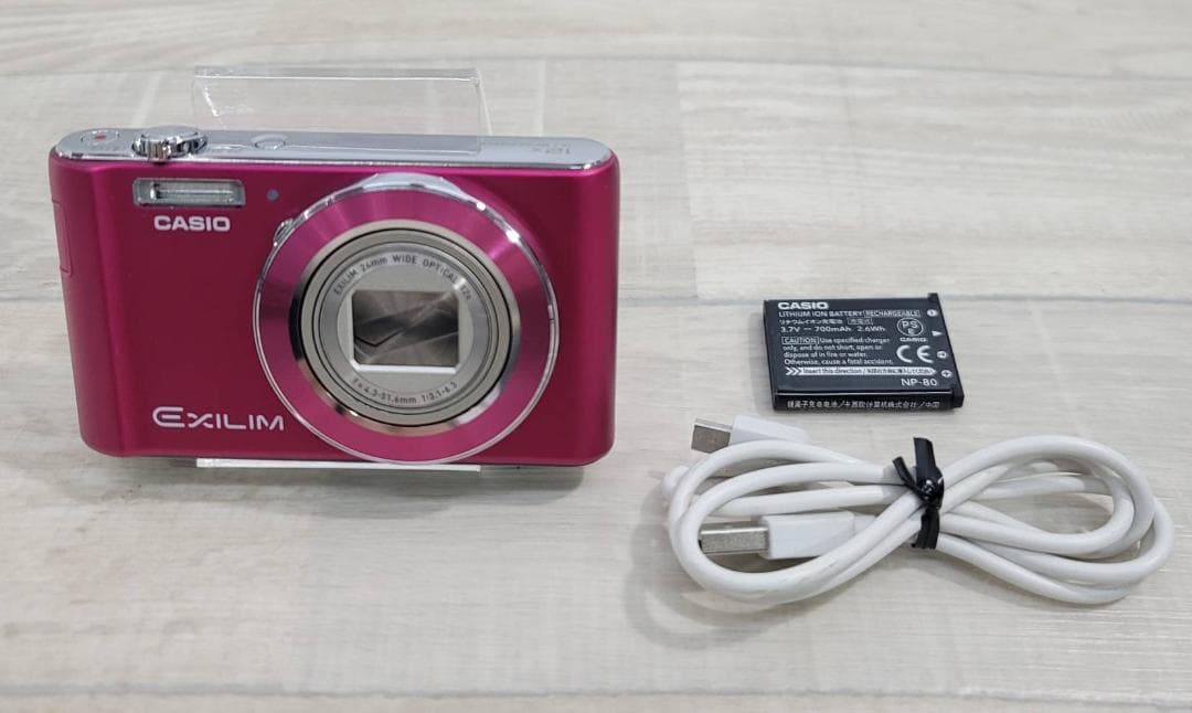 【美品】CASIO デジタルカメラ EXILIM EX-ZS190PK