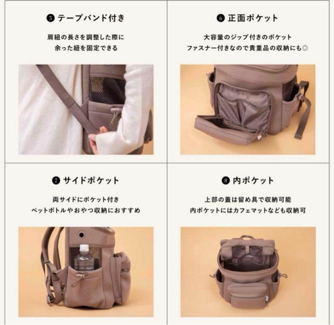 CITYDOG ネオプレーンバックパックキャリー　黒　Lサイズ