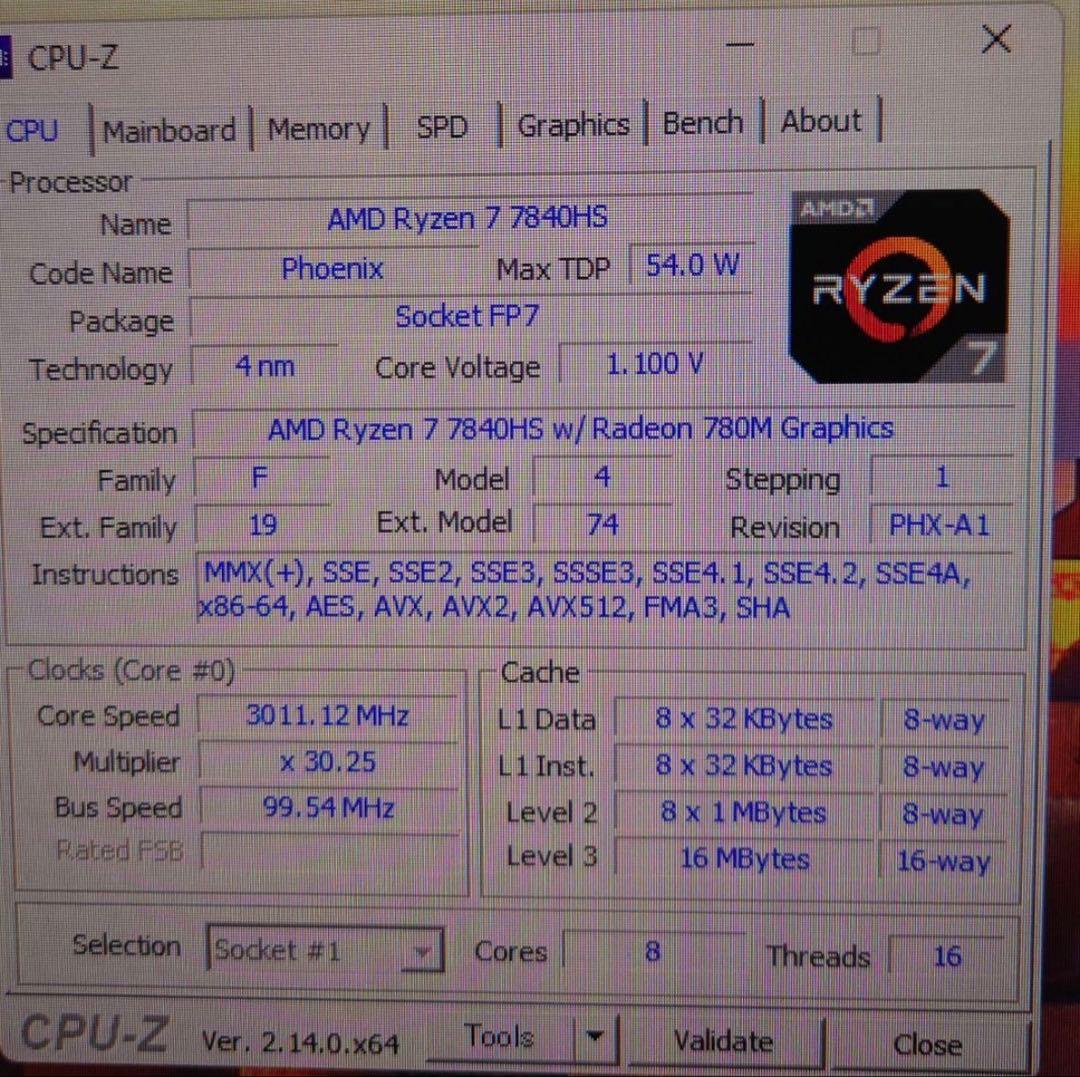 Firebat ミニPC MN56 ryzen7 7840hs
