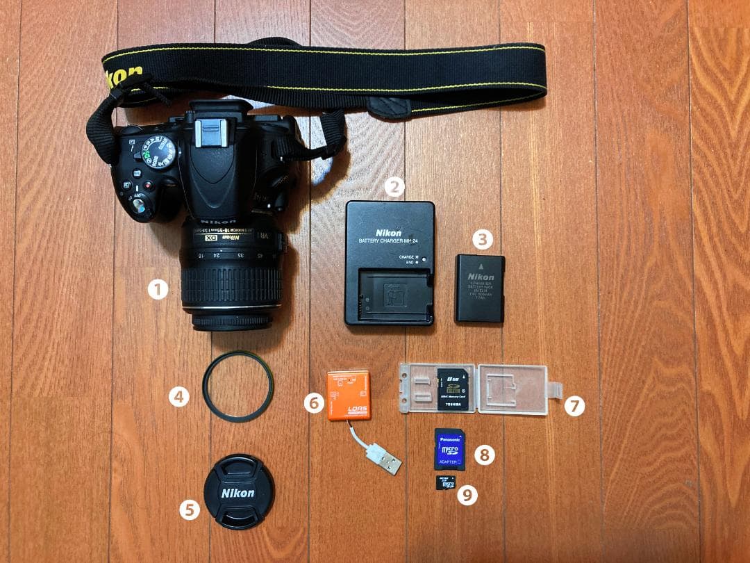 Nikon D5100一式+マルチカードリーダー［med002］