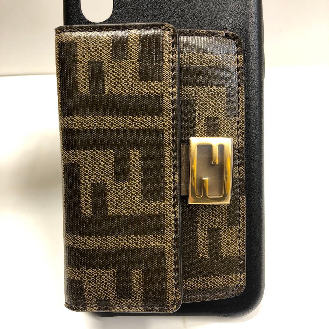 AA18-26 フェンディ ズッカ iPhoneX iPhoneXSケース